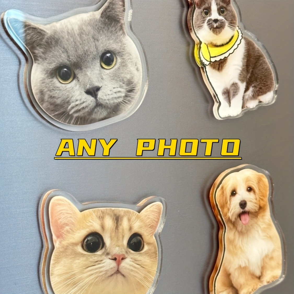 Custom Acrylic Heart-Shaped Refrigerator Magnet, Personalized Photo Fridge Magnet, Versatile Decor for Kitchen, Ideal for Christmas, Halloween, Thanksgiving, St. Patrick'S Day, Valentine'S Day - Image 7