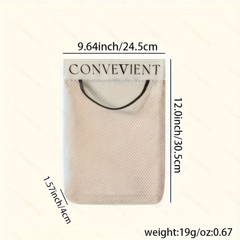 Space-Saving Wall-Mounted Organizer for Plastic Bags - Reusable, Elastic Mesh Storage Rack for Kitchen & Clothes Bags, Non-Food Grade