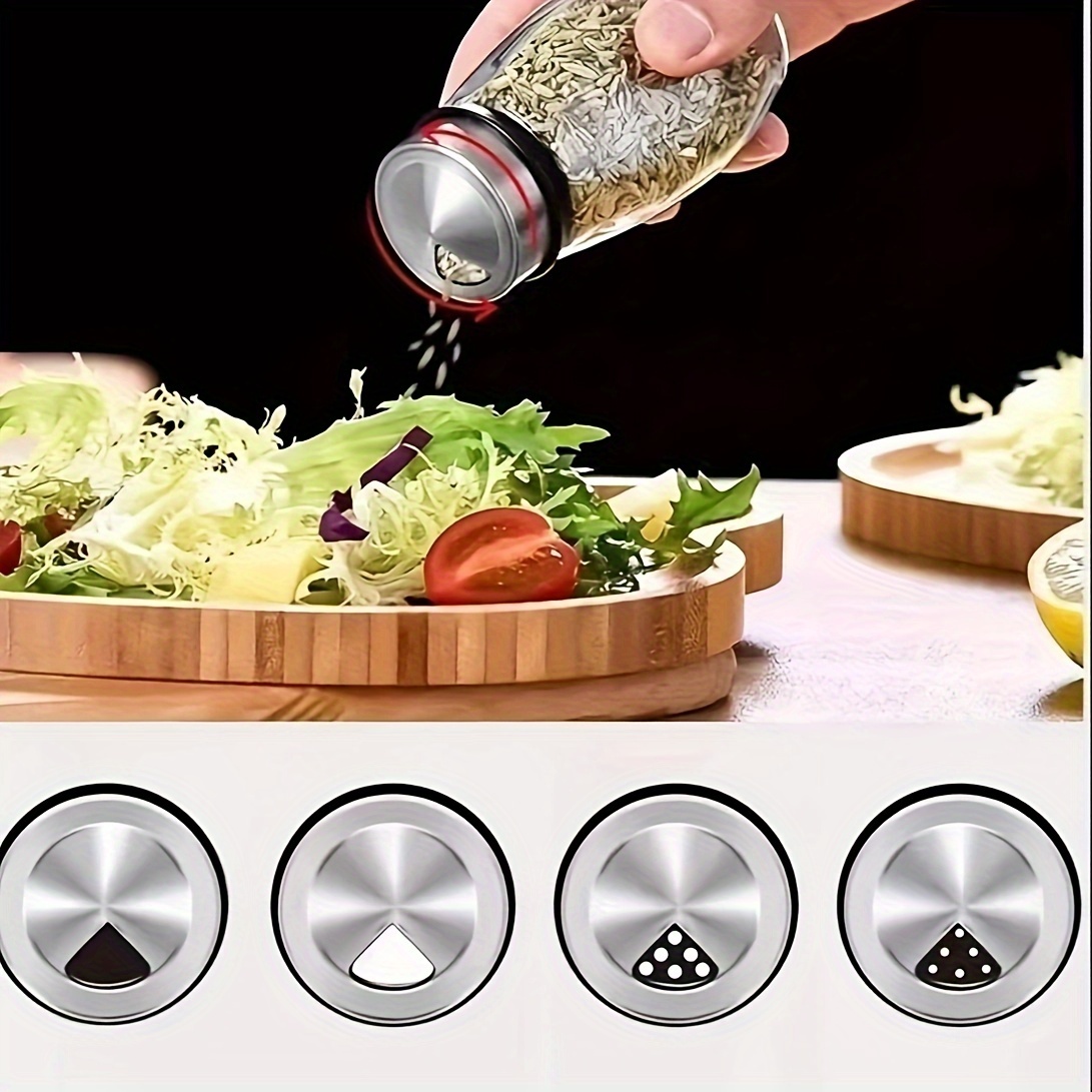 1 Set, Spices And Seasonings Container Sets, Revolving Countertop Spice Rack With Jars, Spice Tower Organizer For Countertop Or Cabinet, Multifunctional Rotating Seasoning Jar Organizer, Kitchen Spice Storage Bottle, Kitchen Accessaries