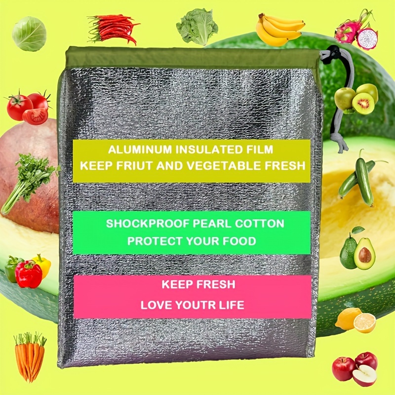 1pc Banana and Lettuce Keeper Bag - Freshness Preservation Nylon Storage Pouch, Large Capacity, Double Stitched, Reusable Food-Safe Organizer