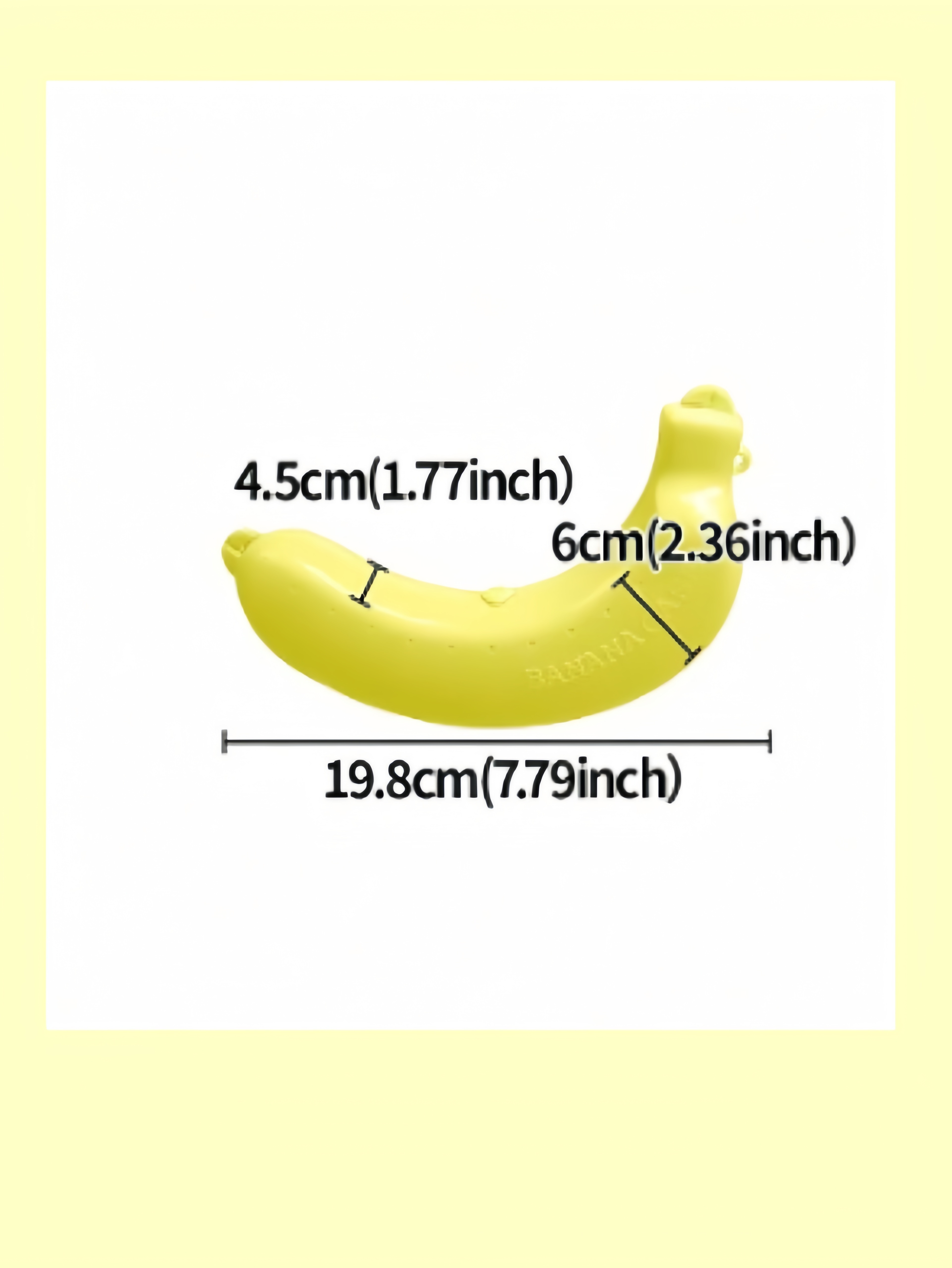 Non-food contact Cute Banana-Shaped Lunch Box for Students & Office Workers - Dishwasher Safe, Durable Plastic, Yellow - Perfect for Travel & Outdoor Meals,back to school lunch bag