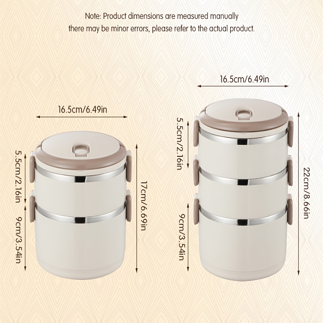 Stainless Steel Insulated Lunch Box with Lid & Handle - Multi-Layer, Leakproof Food Storage Container for School, Office, Camping & Picnics,back to school