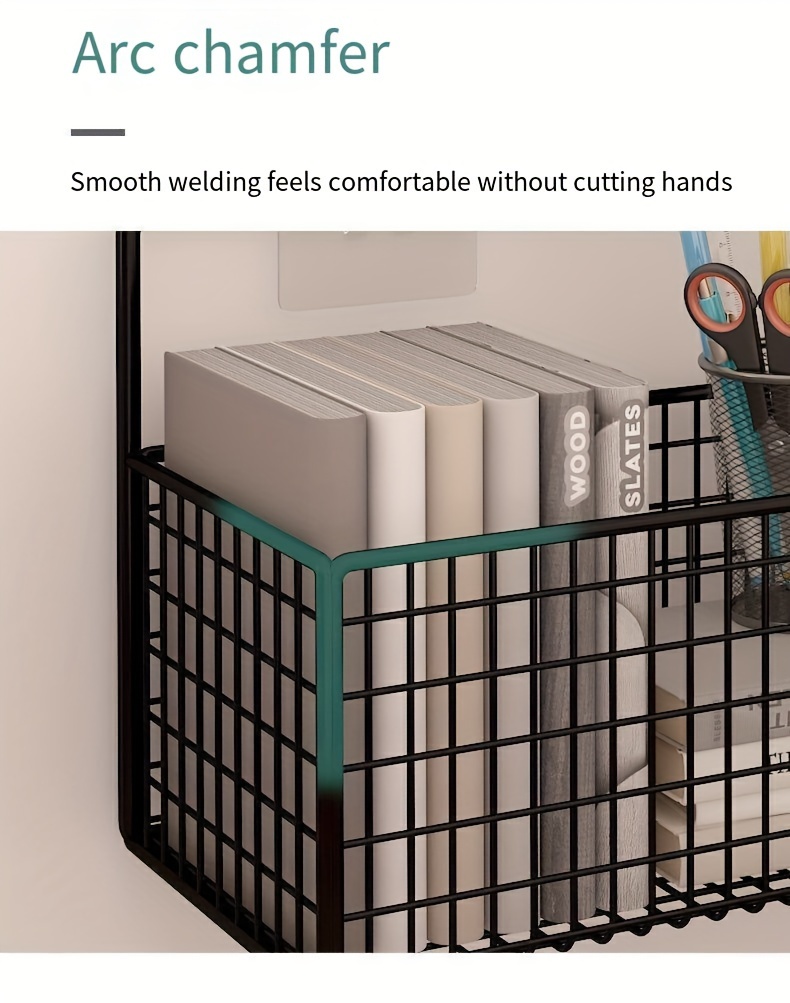 Modern Metal Wire Basket for Kitchen Storage: 31Cm/12.2Inch X 12Cm/4.72Inch X 8Cm/3.14Inch