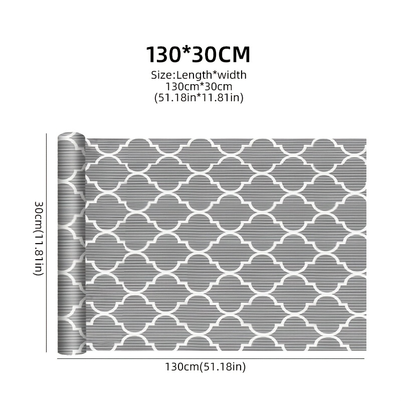 1 Roll of PEVA Drawer Liner - Easy-Clean, Durable Kitchen Cabinet & Refrigerator Liner, Customizable DIY Cutting, for Kitchen Cabinets, Tabletops & Fridge Liners - Versatile Storage Boxes & Accessories, Kitchen Organizers And Storage, Shelf Liners for Kitchen Cabinet