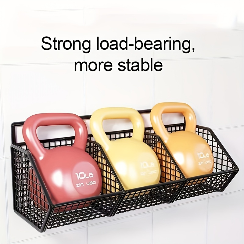 Multifunctional Wall-Mounted Kitchen Storage Rack - Durable Metal Vegetable, Garlic and Onion Storage Basket - The Perfect Choice for Small Spaces