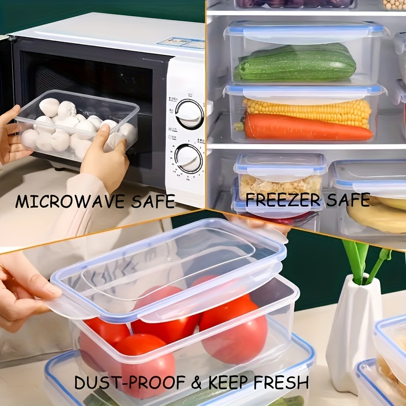 Four Sets of Multi-functional Transparent Food Storage Kits, Multi-Size, Tightly Closed Lid to Keep Fresh - Perfect for Fruits, Vegetables, Pasta and More! Keep Your Food Fresh and Your Kitchen Clean and Organized!