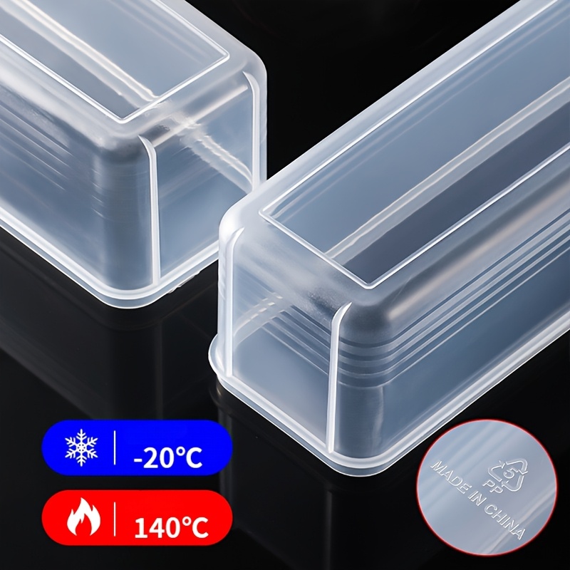 4 Clear Plastic Food Storage Containers with Lids - Reusable, BPA Free PP Organizers for The Freezer - Great for Shallots, Coriander, Ginger, Garlic, Noodles, Eggs And More - Kitchen Organization Must-Have