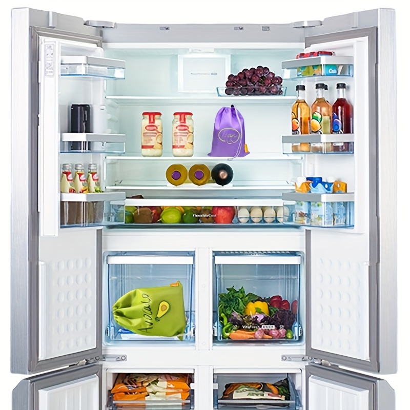 1pc Banana and Lettuce Keeper Bag - Freshness Preservation Nylon Storage Pouch, Large Capacity, Double Stitched, Reusable Food-Safe Organizer