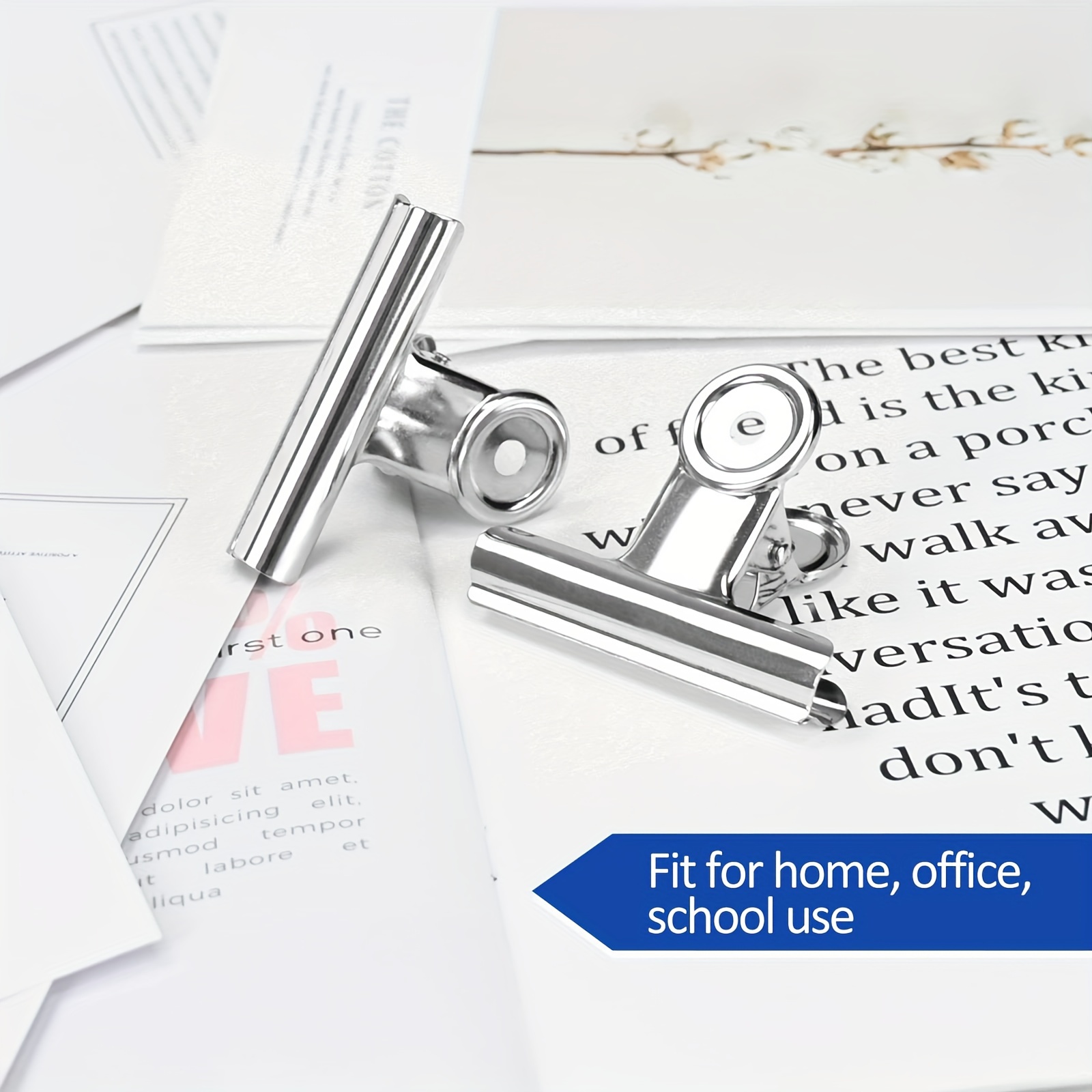 6pcs Food Bag Sealing Clips, Reusable Heavy Duty Stainless Steel Clips, Multipurpose Air Tight Seal Clip, For Office, School And Home Kitchen, Home Organizers And Storage, Home Accessories