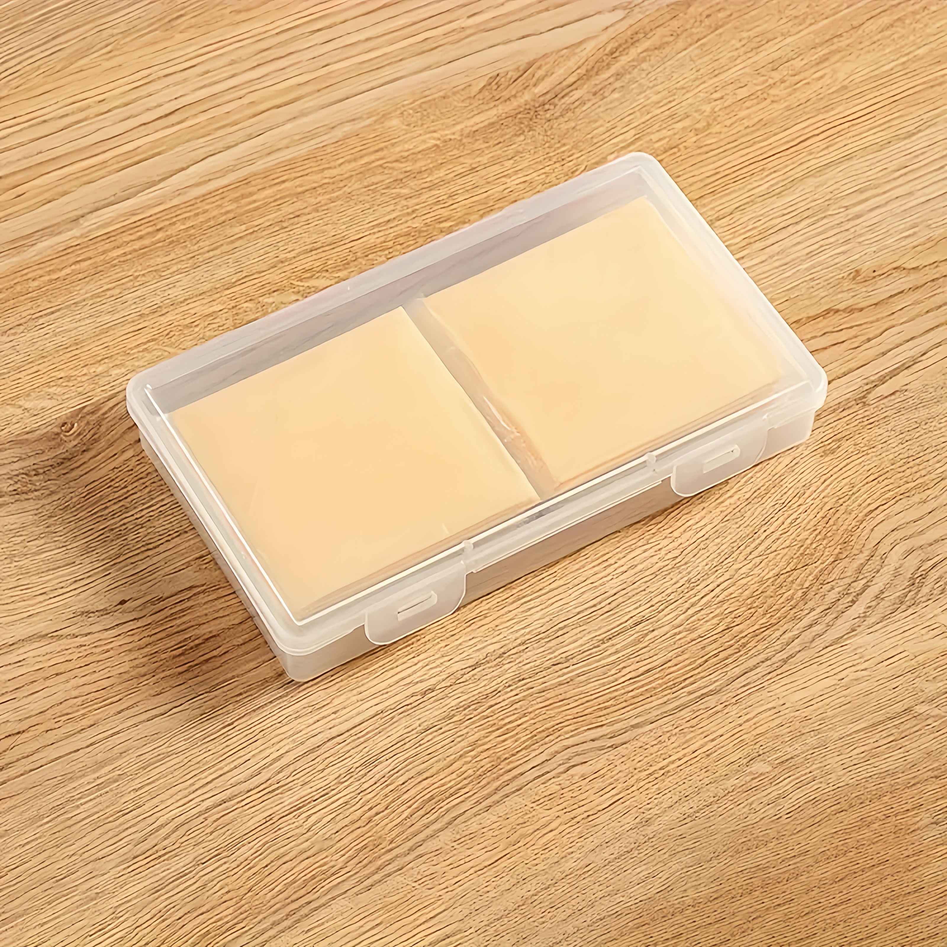 Durable Plastic Portable Butter Cheese Storage Box with Transparent Design, Flip-Top Lid, Dishwasher Safe, Square Shape for Kitchen & Restaurant Use