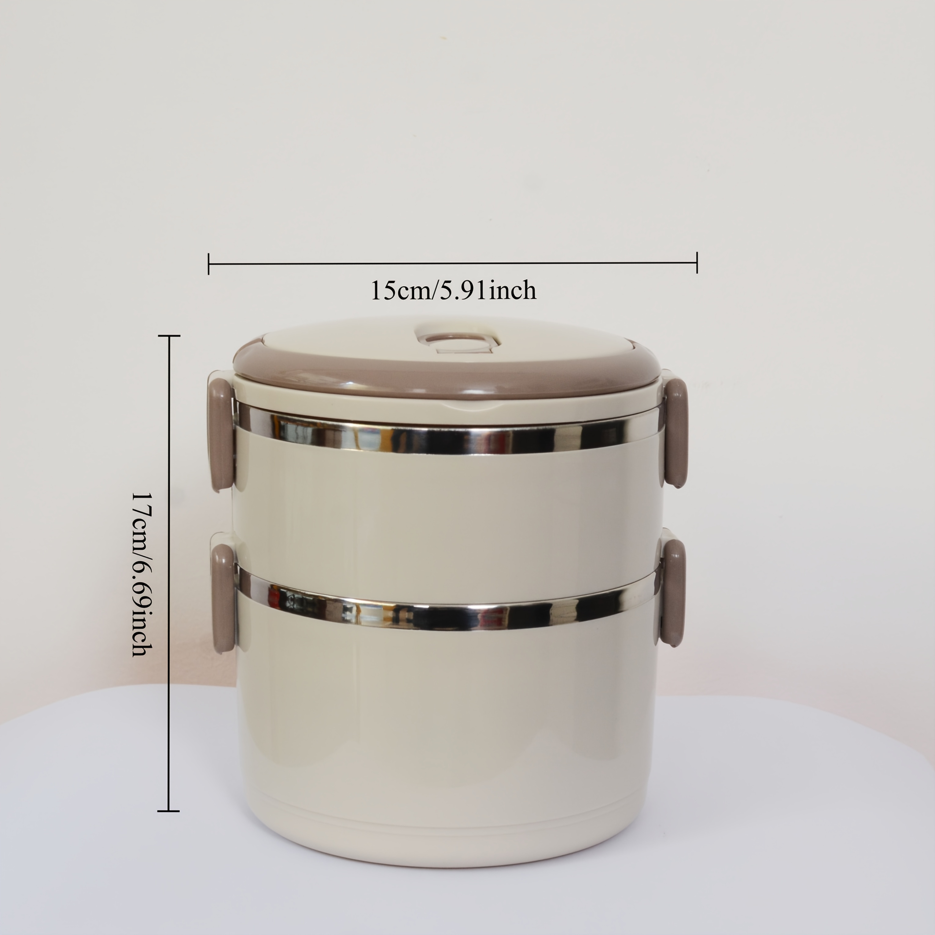 Insulated Lunch Container with Lid & Handle - Multi-Layer, Easy Clean, Ideal for School, Office, Camping & Outdoor Meals Hot Food & Soup, Back to School Bento Box, Lunch Box