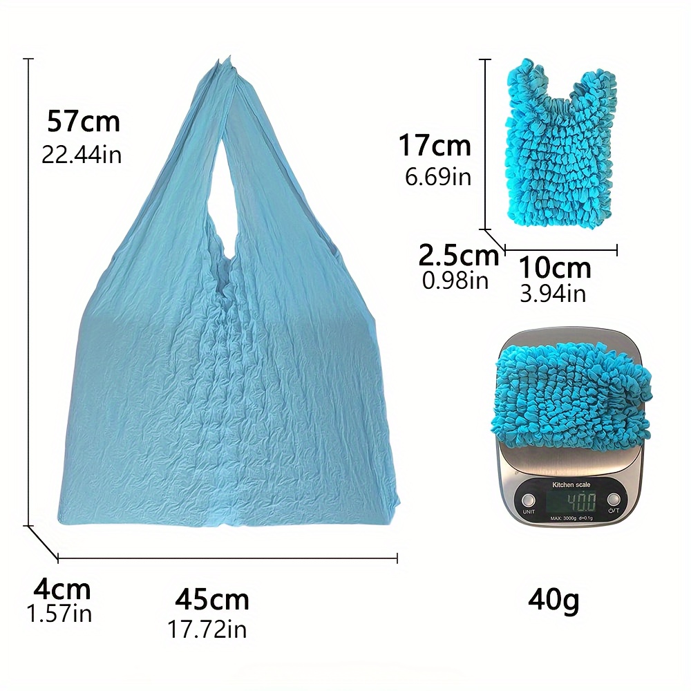 Magic Expandable Shopping Bag - Multifunctional, Stretchy & Machine Washable Nylon Tote for Travel, Shopping & Daily Errands, Rectangle Shape, Reusable Grocery Bags - Image 4