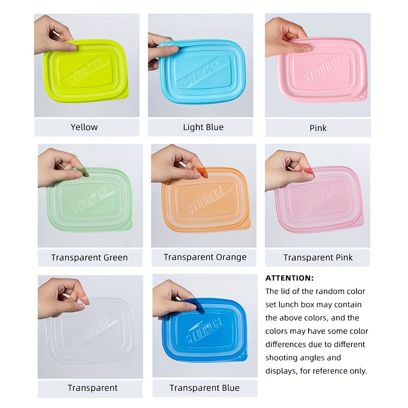 10pcs of Transparent Plastic Food Storage Containers with Blue Lids - Stackable, Reusable, Perfect for Kitchen Organization - Ideal for Grains, Meats, Fruits, Vegetables - Dishwasher and Microwave Safe