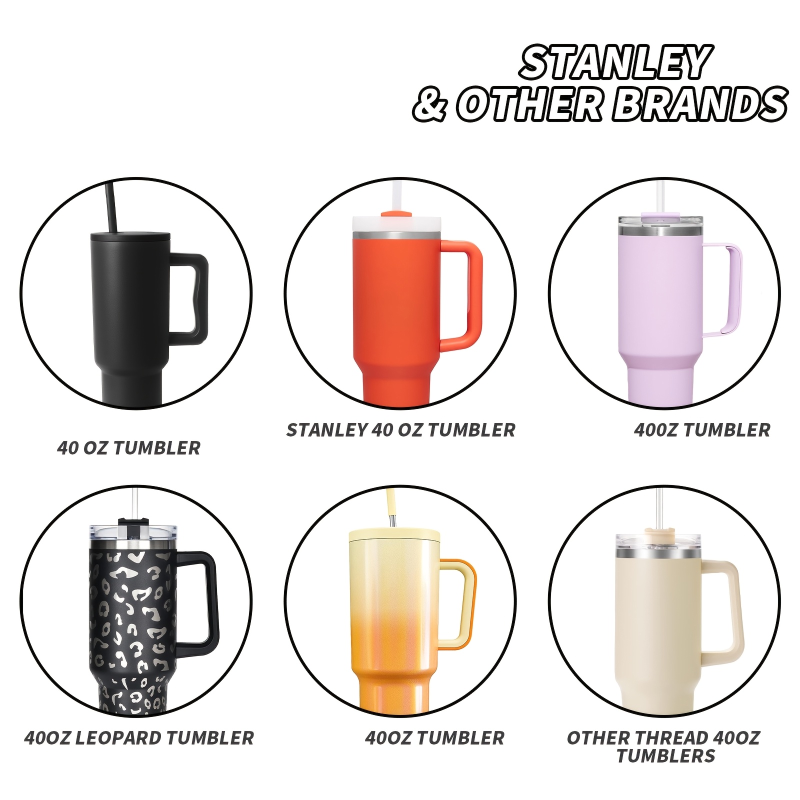 1pc/2pcs AS plastic material sealed leak-proof 2-use straw cover, can drink directly, can insert straw to drink, suitable for 40oz handle cup, 40 ice cup straw cover with thread, Best for Christmas