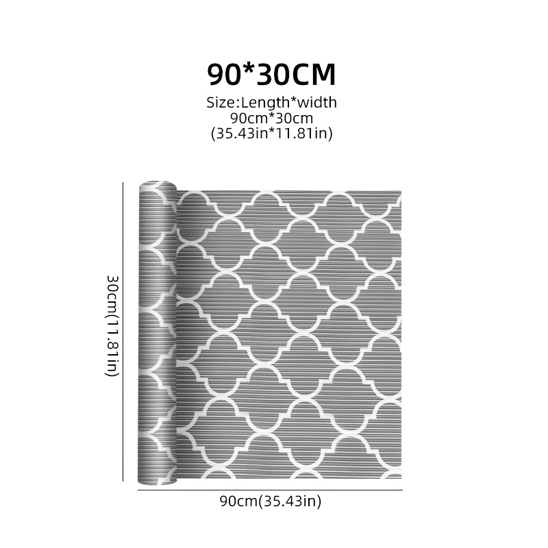 1 Roll of PEVA Drawer Liner - Easy-Clean, Durable Kitchen Cabinet & Refrigerator Liner, Customizable DIY Cutting, for Kitchen Cabinets, Tabletops & Fridge Liners - Versatile Storage Boxes & Accessories, Kitchen Organizers And Storage, Shelf Liners for Kitchen Cabinet