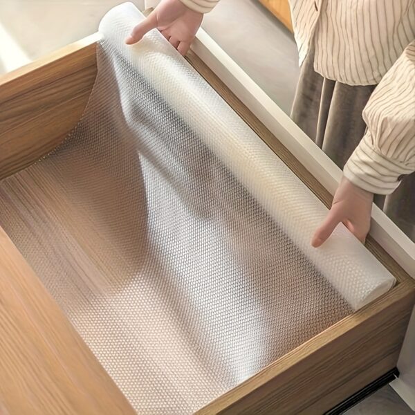 Washable & Oil-Resistant Non-Slip Shelf Liner - Ideal for Kitchen Cabinets, Shelves, Refrigerators, Storage Desks & Countertops, Non-Adhesive Drawer Liner, Kitchen Organizers And Storage, Shelf Liners for Kitchen Cabinet