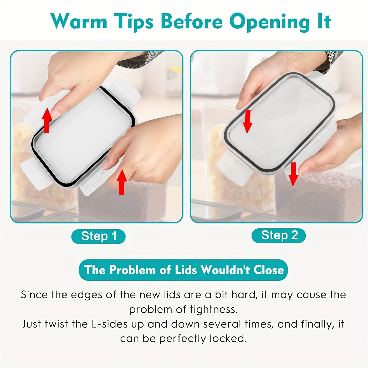 1pc Food Storage Containers with Lids, Plastic Airtight Deli Food Containers Freezer Safe, for Store Fruit Veggie Noodles 29.97cm/15.49cm 96oz