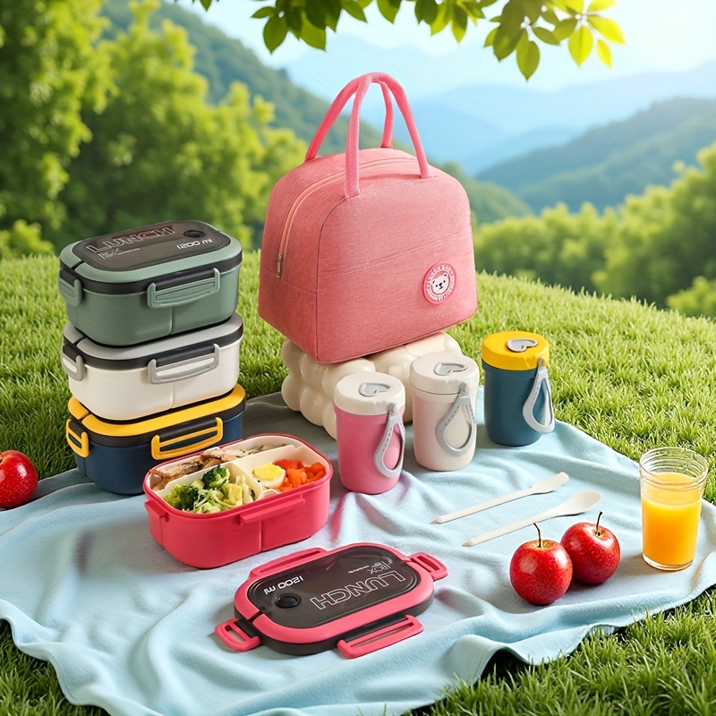 3pcs Lunch Bag Set with Large Capacity Lunch Box and Milk Cup, Minimalist Tote Bag for Office Workers, Perfect for School, Travel, and Work, Ideal for Back-to-School Season