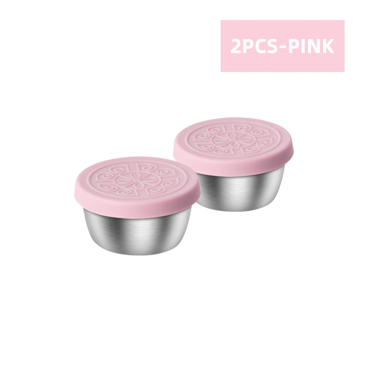 2/6x1.6oz Salad Dressing Containers with Lids, Small Leakproof Reusable Stainless Steel Salad Dressing Container to Go for Lunch Boxes, Sauce containers, Picnics, Travel Meal Prep And Kitchen Storage - Image 6