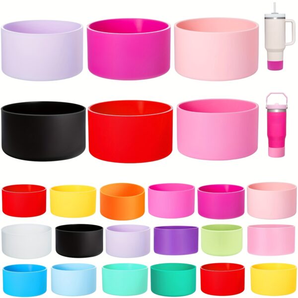 Silicone Boots for Tumblers, Compatible with 40oz And 20-30oz Iceflow - Works with 12-24oz Hydro Flask, Simple Contemporary Cups - Accessory for Tumblers