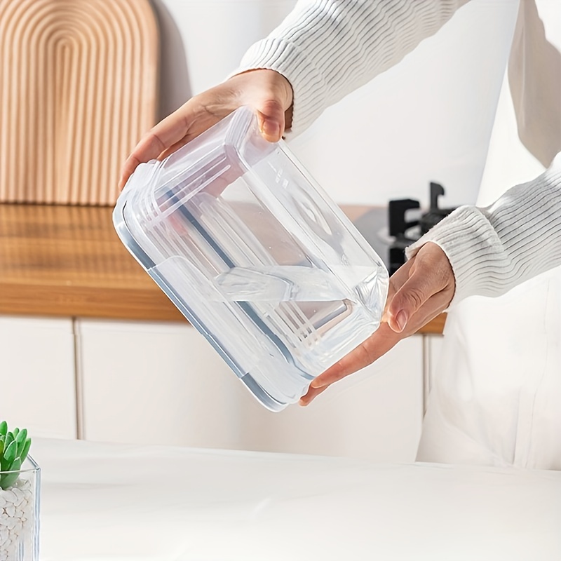 6pcs set+4pcs set/850-3300ml capacity/Refrigerator storage box/BPA-free/Components included:preservation box+draining basket+sealing lid/Suitable for/Food+fruits+vegetables+berries+dried fruits+beans+meat preservation and storage/A gift for mom