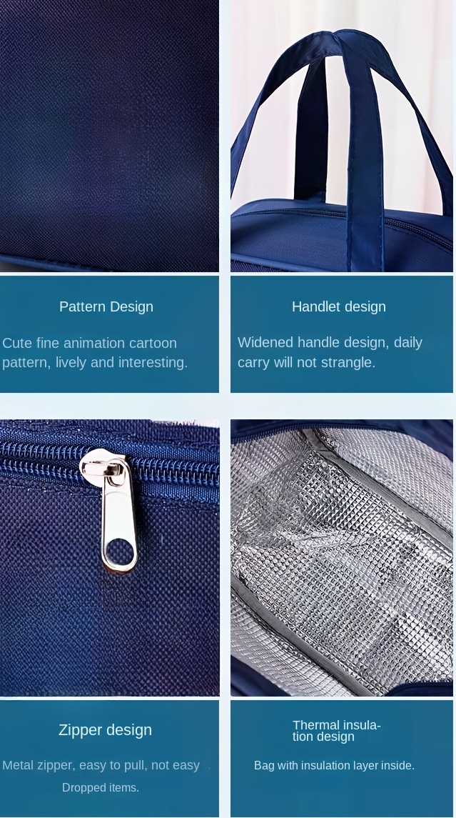 Sanrio Kuromi, HelloKitty lunch box bag, insulated lunch bag, large-capacity lunch box bag, storage bag, cartoon theme design handbag, suitable for students, offices, outdoor picnics, various uses, Non-food contact,back to school