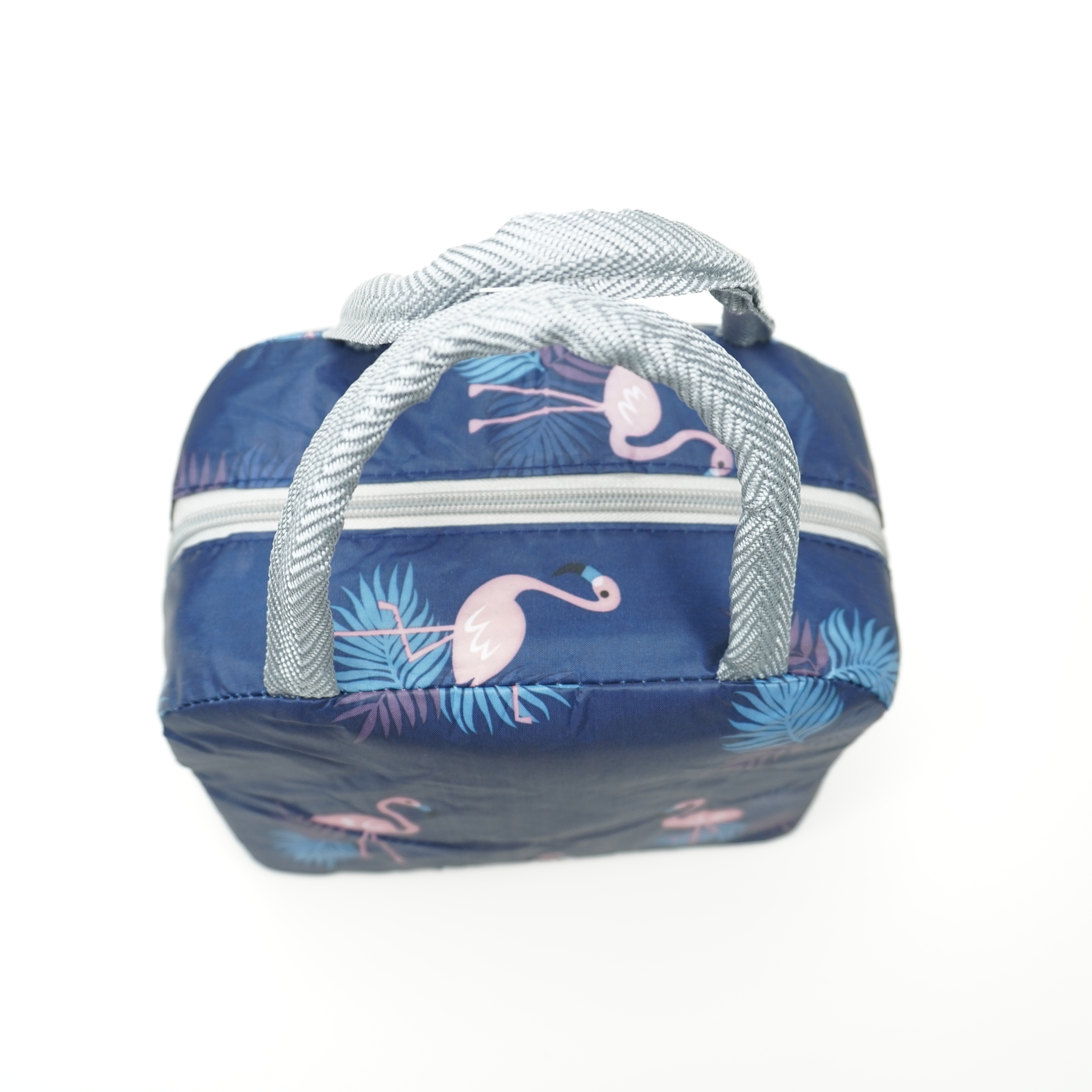 Festive Cactus & Llama Insulated Lunch Bag - Durable Aluminum Foil, Thick for Hot/Cold Food, Square Polyethylene Meal Tote with Gray Handles, Perfect for Office Workers,