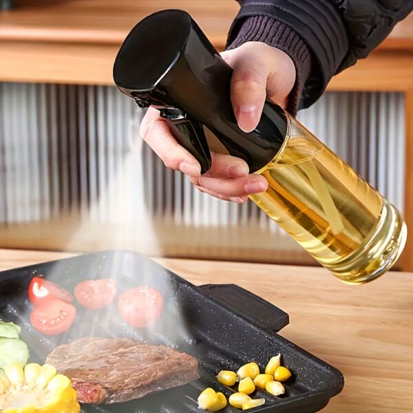 1pc Olive Oil Sprayer Bottle for Cooking, Grilling, and Baking - Perfect for BBQ, Air Fryer, Salad Dressing, and Kitchen Use - Food-Safe Plastic, No Electricity Needed, Ideal for Camping and Outdoor Cooking