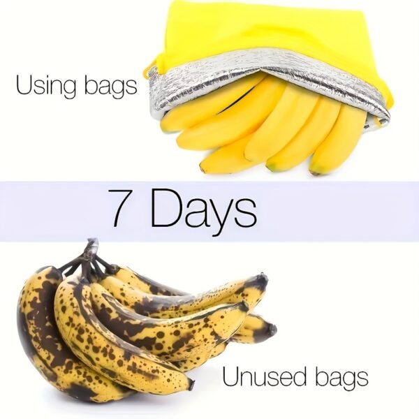 1pc Durable Yellow Banana Storage Bag - Keeps Fruits Fresh, Washable & Lightweight - Ideal for Food Preservation, Kitchen Essential