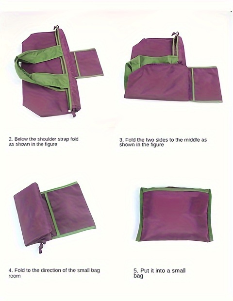 Durable PVC Tote Bag with Folding Drawstring Design - High-Quality, Reusable Shopping Bag in Vibrant Colors (Blue, Green, Pink, Yellow, Purple) - Perfect for Groceries, Travel & Everyday Use