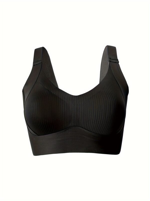 Everyday Comfort | Seamless Wireless Bra for Women - Soft Support, Knit Fabric, Medium Support, Solid Color with Comfortable Wide Straps, No Underwire, Bralette