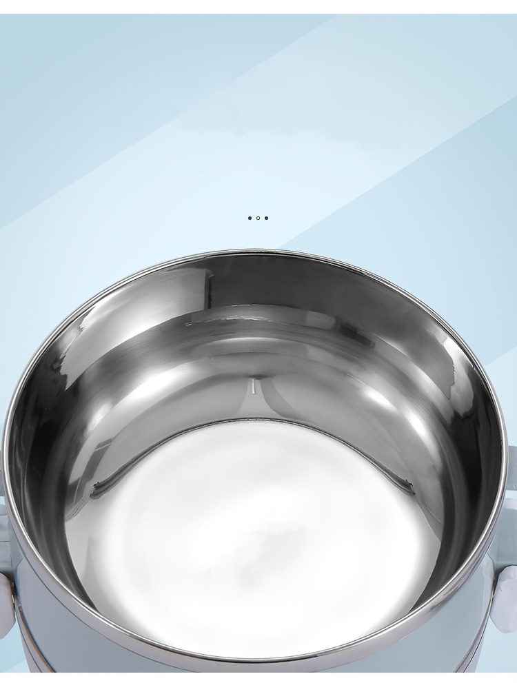 Stainless Steel Lunch Box Set - 1 Tier Insulated Bento Box with Lid, Hand Wash, Cylindrical Shape, Manual Operation, for Office, School, Camping, Picnic Kitchen Storage Container (1400Ml),Back to School