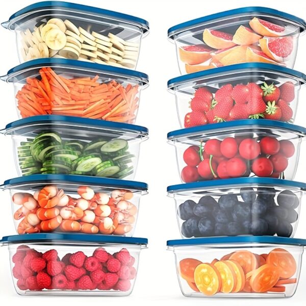 10pcs Lunch Box, Rectangular Disposable High-Grade Food Packing Lunch Box, Stackable And Reusable Food Storage Box, Used to Store Grains, Meat, Fruits And Vegetables, Melaleuca Cake Fruit Fishing, Kitchen Storage Pieces And Storage Items, And Kitchen