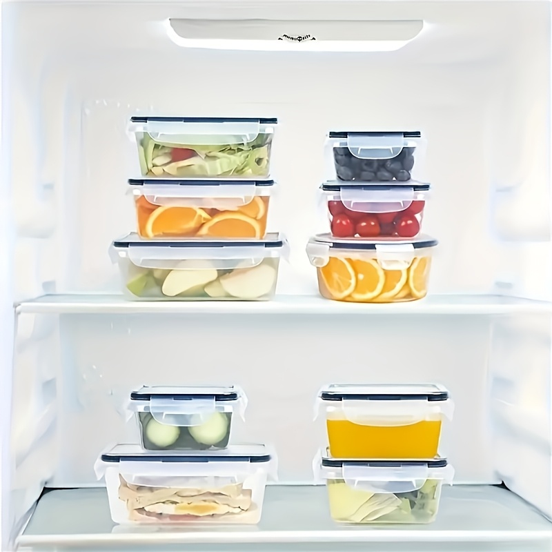 Four Sets of Multi-functional Transparent Food Storage Kits, Multi-Size, Tightly Closed Lid to Keep Fresh - Perfect for Fruits, Vegetables, Pasta and More! Keep Your Food Fresh and Your Kitchen Clean and Organized!