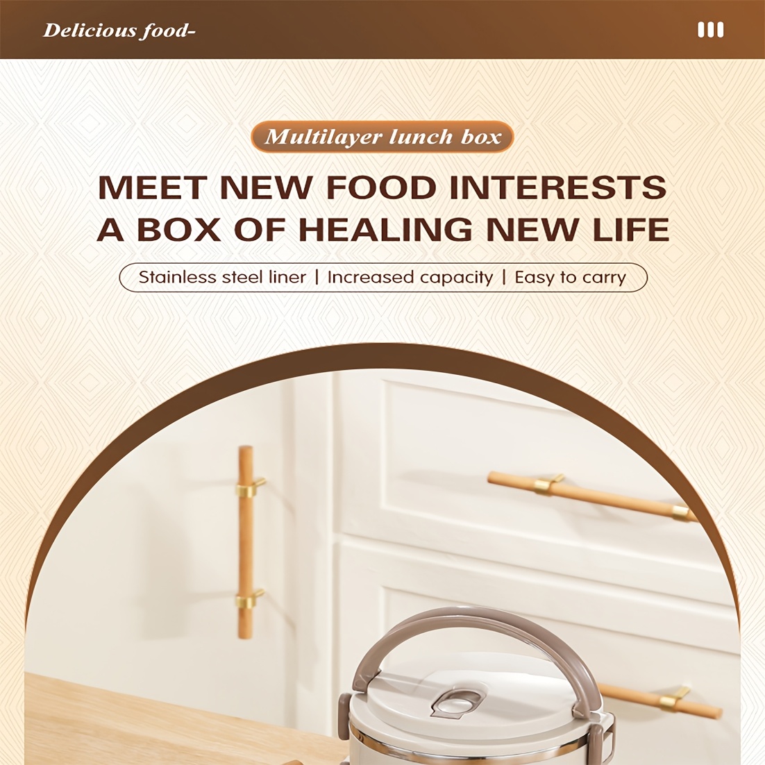 Stainless Steel Insulated Lunch Box with Lid & Handle - Multi-Layer, Leakproof Food Storage Container for School, Office, Camping & Picnics,back to school