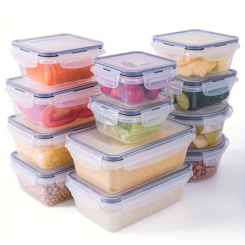 3pcs/set Airtight Food Storage Containers with Lids - Clear Moisture-Proof Sealed Fresh-Keeping Box for Cereal, Rice, Pasta, Tea, Nuts, and Coffee Beans - Plastic Food Preservation Tank for Home Kitchen Supplies