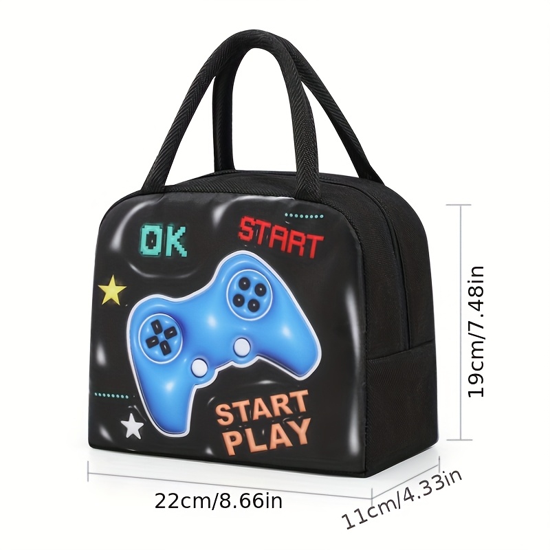 1pc Cute Cartoon Character Lunch Bag with Thick Aluminum Foil Insulation - Colorful, Non-Woven Hand-Held Bento Box for Outdoor Use, Perfect for School Or Work, School Lunch Bag | Playful Design | Durable Insulation, Lunch Bag Non-Food Contact,Back to School