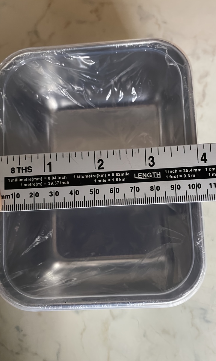 5pcs Stainless Steel Food Storage Container Set - Square, Manual Lid, Hand Wash - Perfect for Meal Preparation and Outdoor Picnics, Food Distribution