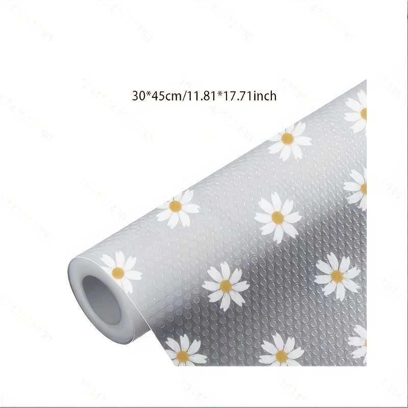 EVA Waterproof & Oilproof Shelf Liners Roll - Non-Slip, Fade-Resistant, Easy to Cut Modern Pattern Plastic Shelf Paper for Kitchen Cabinets, Drawers, Shelves, Refrigerator Storage Organization, Cabinet Protection | Nonslip Surface