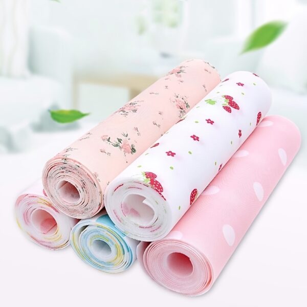 1pc Waterproof & Moisture-Proof Printed Cabinet Liner - Non-Slip, Oil-Resistant Drawer Mat for Closets, Shoe Storage & Kitchen Organization