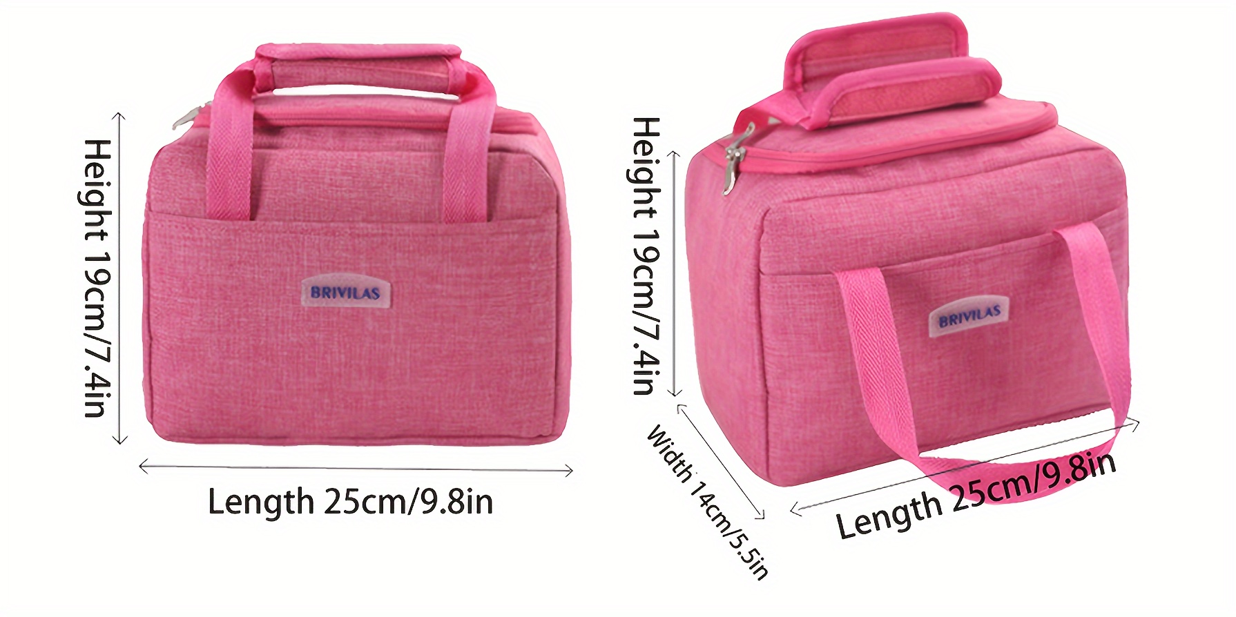 1pc Insulated Lunch Bag, Aluminum Foil Food Bag, Meal Package, Ice Pack, Student Lunch Bag, Lunch Bag, Large Capacity Insulated Dual-pocket Lunch Bag, Portable Lunch Box Bag