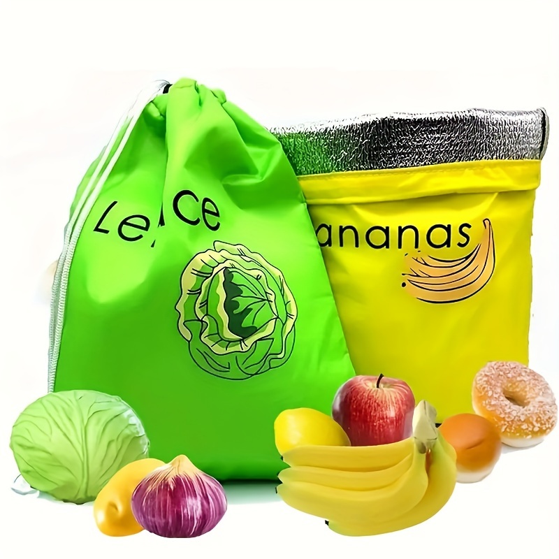 1pc Durable Yellow Banana Storage Bag - Keeps Fruits Fresh, Washable & Lightweight - Ideal for Food Preservation, Kitchen Essential