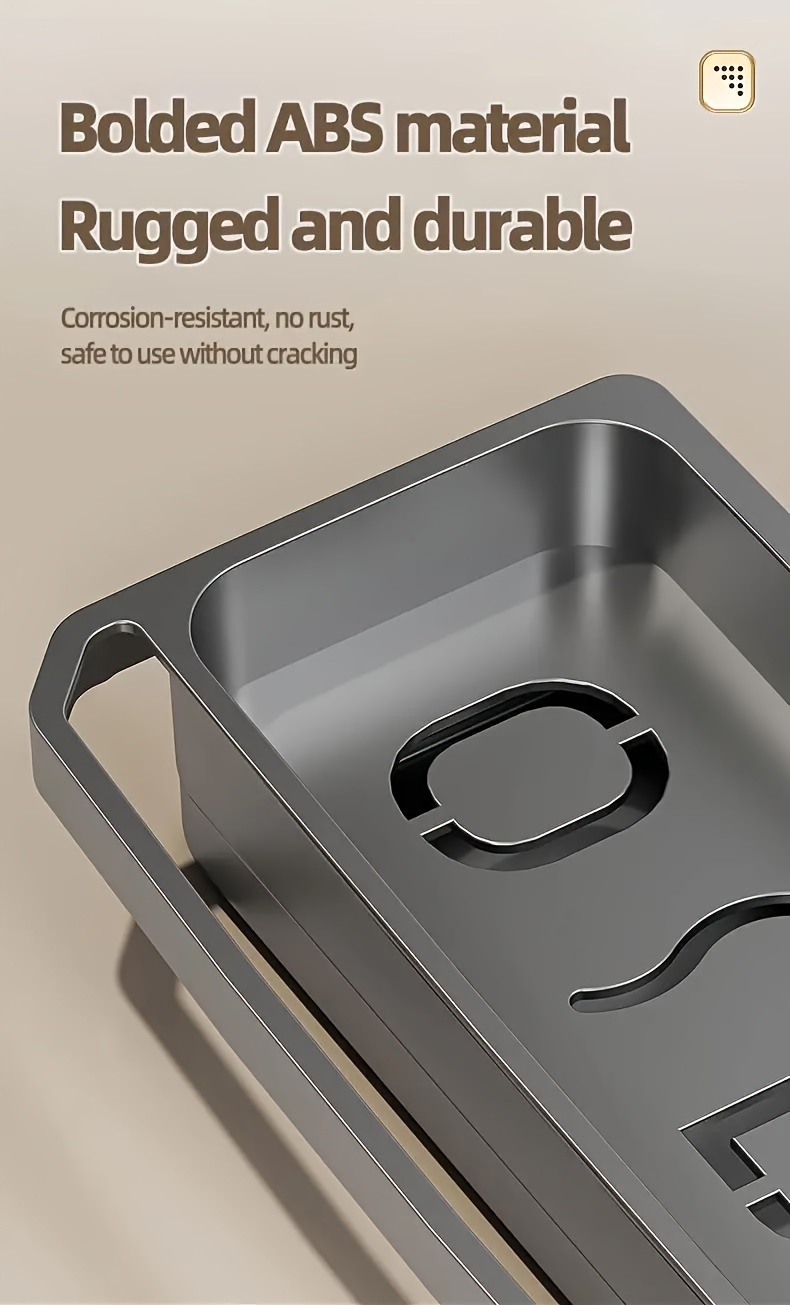 1pc Dish Cloth & Sponge Holder, Wall-Mounted Sink Drain Rack, Multifunctional Sponge Storage Rack, For Kitchen And Bathroom, Home Kitchen Supplies, Kitchen Accessories