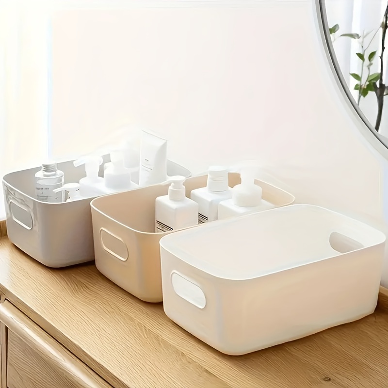 4pcs Cosmetic Storage Box, Desktop Trinket Storage Box, Wardrobe Underwear Storage Box, Household Supplies, Storage Box, Kitchen Bathroom Bedroom Office Desk Multi-functional Kitchen Storage Box Storage Basket