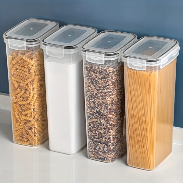 1pc Food Storage Containers with Lids, Plastic Airtight Deli Food Containers Freezer Safe, for Store Fruit Veggie Noodles 29.97cm/15.49cm 96oz