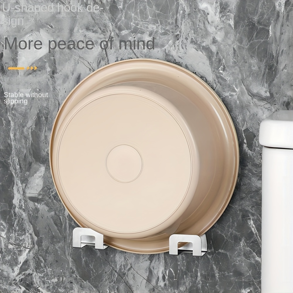 Laoyeboubi Stainless Steel Kitchen Sink Sponge Holder, Polished Finish, Wall-Mounted Storage Hooks, Contemporary Adhesive Drain Drying Rack, Kitchen Organizer Accessory, Ideal for Halloween/Christmas Gifts