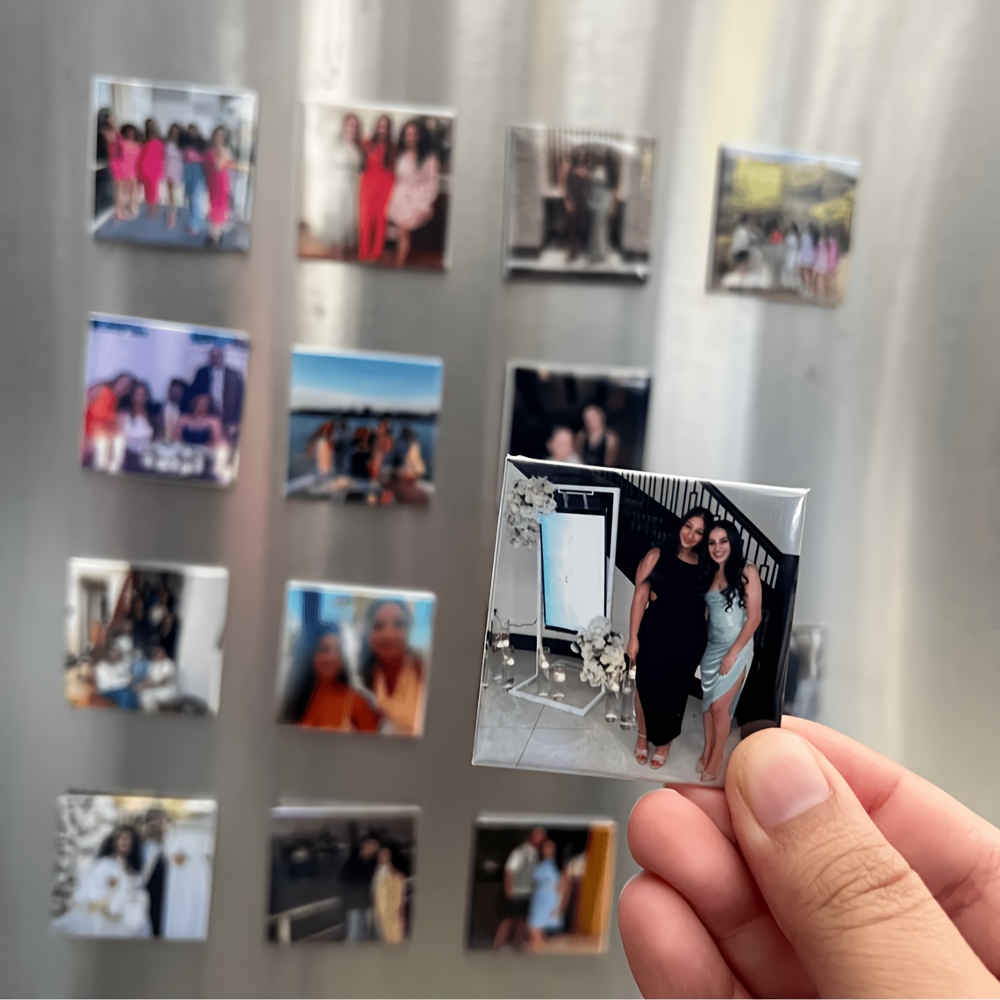 Customizable Refrigerator Magnets - Personalized Photo & Design Options for Home, Office, and Kitchen Decor - Durable Plastic Oval-Shaped Magnetic Stickers, Fridge Magnets