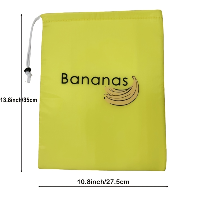 1pc Rectangle Polyester Supermarket Home Banana Fridge Fresh Keeping Storage Bag, Reusable Fruit Vegetable Freshness Aluminum Film Bag, Food Safety Salad Preservation Box