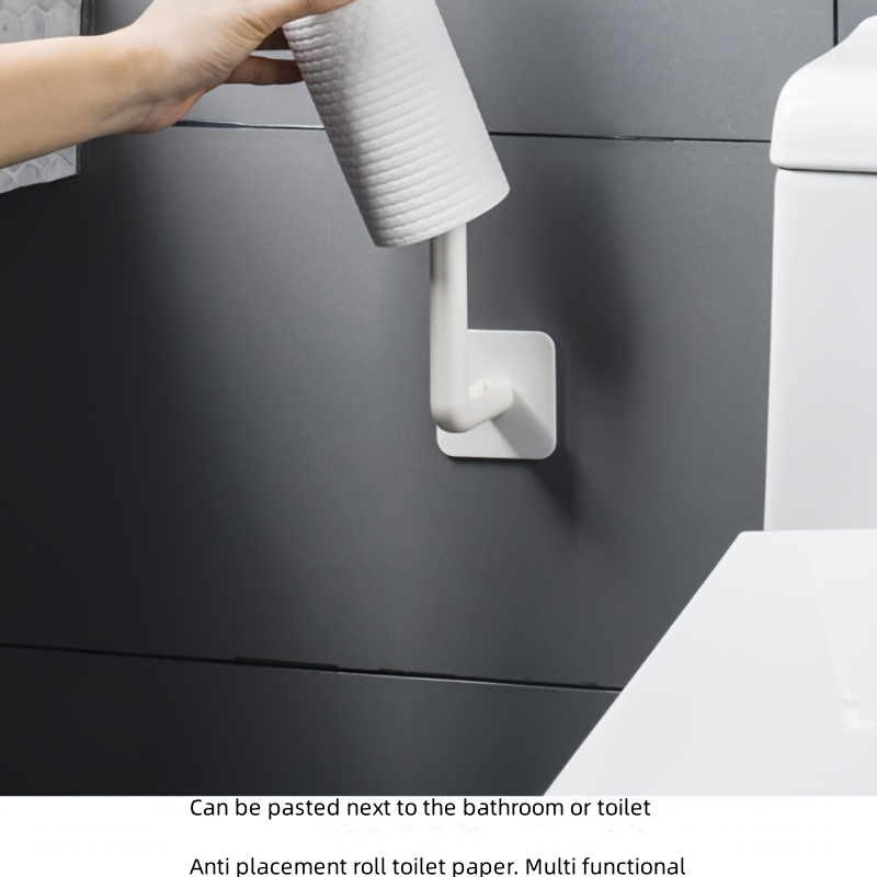 Home Multifunctional Hook Kitchen Pot Lid Cup Paper Towel Roll Hanging Rack Wall Free Punch L-shaped Large Storage Hook