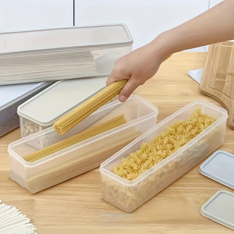 4 Clear Plastic Food Storage Containers with Lids - Reusable, BPA Free PP Organizers for The Freezer - Great for Shallots, Coriander, Ginger, Garlic, Noodles, Eggs And More - Kitchen Organization Must-Have